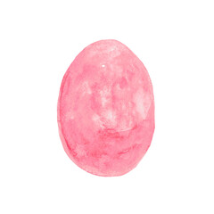 Pink watercolor egg, happy easter