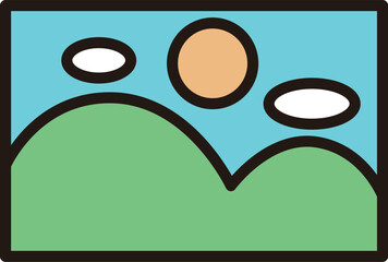 カラービジネスアイコン　写真