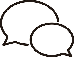 線画ビジネスアイコン　会議