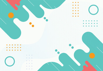 Vector abstract wave line colorful landing page flat background vector design	
