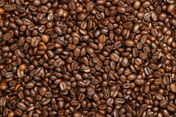 coffee grain beans texture background aroma cafe