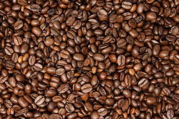 coffee grain beans texture background aroma cafe