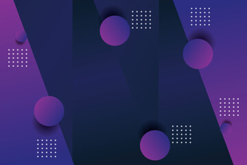 Vector abstract wave line colorful landing page flat background vector design	
