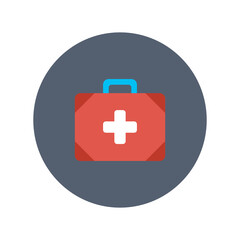 Medicine box icon, Flat vector illustration for web and mobile interface, EPS 10