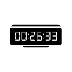 Digital clock icon vector design illustration.