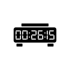 Digital clock icon vector design illustration.