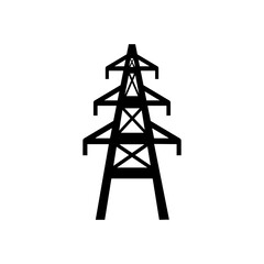 Electricity Tower icon vector set. Transmission Tower illustration sign collection. Power Lines symbol. Electrical Lines logo.