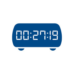 Digital clock icon vector design illustration.