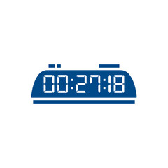 Digital clock icon vector design illustration.
