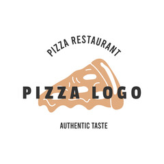 hand drawn pizza logos, elements, illustrations. pizza concept design