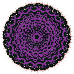 Beautiful round pattern. Vector file for designs.