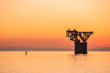 Obraz premium Atardeceres sobre playas de Marbella.