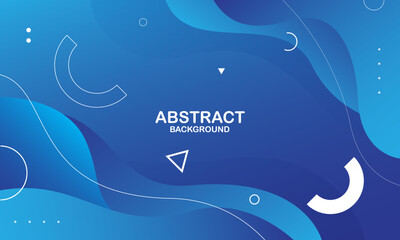 Abstract blue background. Fluid shapes composition. Eps10 vector