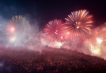 fireworks in the sky