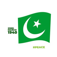 23rd March Pakistan Day Design Concept on Transparent Background