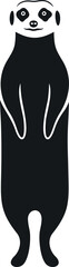 Meerkat  logo. Isolated meerkat on white background