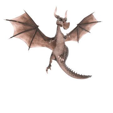 green dragon cartoon in a white background