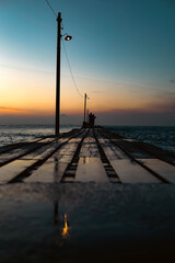 sunset on the beach