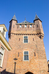 Naklejka premium Front facade of the Dijkpoort city gate in Hattem, Netherlands