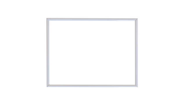 Cadres photo vide sur fond transparent. Pour écrire un message, invitation, vœux, photographie.	