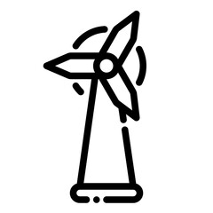 wind turbine energy electricity circle eco ecology icon