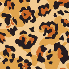 Leopard pattern, seamless  illustrator background