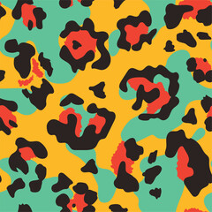 Leopard pattern, Seamless textile design