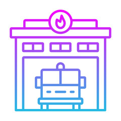 Firefighter Garage Icon