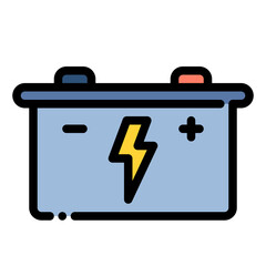 battery accumulator electricity energy eco ecology icon