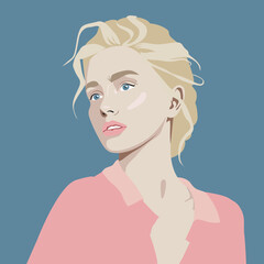 Blond Female Portrait