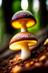mushrooms in the forest