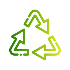 reduce reuse recycle eco triangle ecology icon