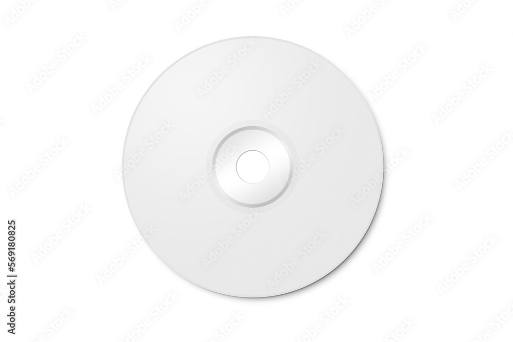 Poster cd disc and carton packaging cover template mock up. digipak case of cardboard cd drive. with white 