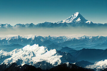 nature landscape foggy hills mountain forest