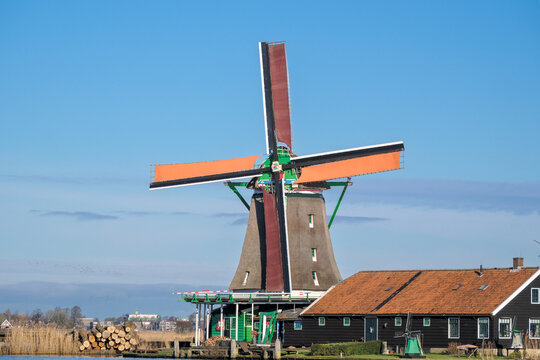 HISTORICAL Zaanse Schans, Noord-Holland Province, The Netherlands