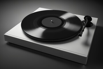 Fototapeta premium vinyl record on turntable