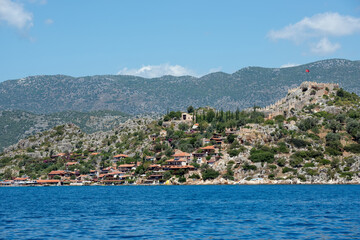 Fototapeta premium view of the town of in Turkey
