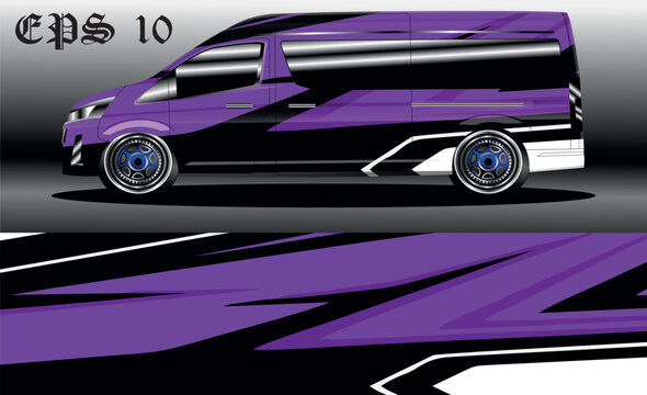 racing background vector for camper van car wraps and more