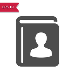 Address Book Icon. Contact list, phonebook, phone book