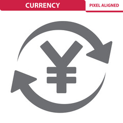 Currency Icon. Yen, yuan