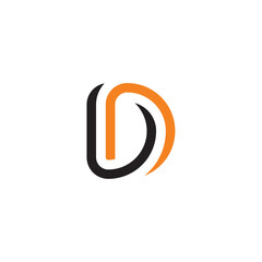 logo letter d icon vector