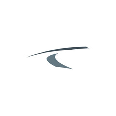 road hihgway logo letter t