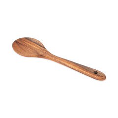 Wooden spoon isolated over white background