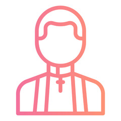 priest gradient icon