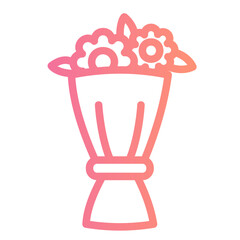 bouquet gradient icon