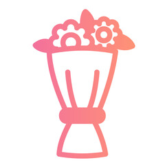 bouquet gradient icon