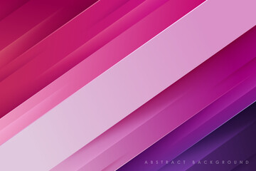 abstract background of realistic colorful diagonal paper cut gradation