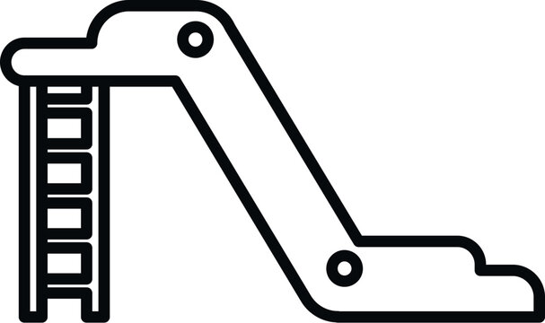 recommend clip art: Play slide icon outline vector. Water park. Recreation child