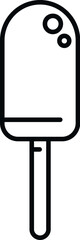 Summer popsicle icon outline vector. Water park. Child waterpark