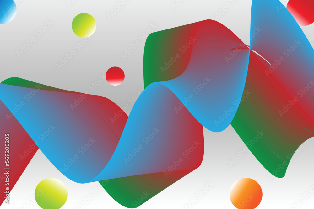 Poster colorful gradient wave abstract background. modern poster with gradient 3d flow shape. innovation ba